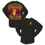 USC Trojans Unisex Black Victory Fingers Original Crew Neck Spirit Jersey
